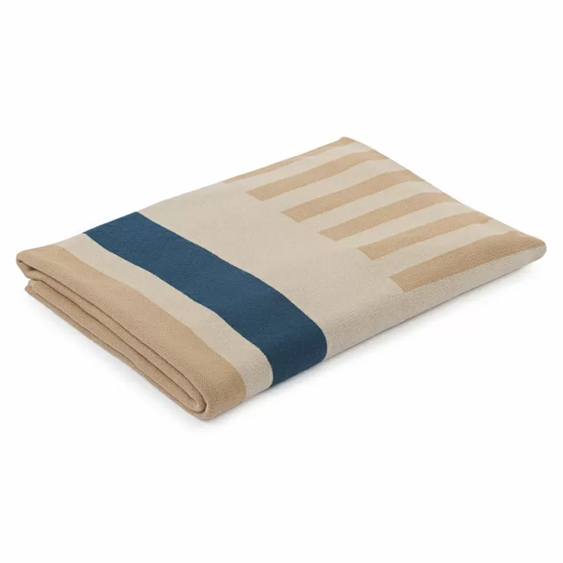 Плед из хлопка с геометрическим рисунком Elan Stripe Мульти Плед из хлопка с геометрическим рисунком Elan Stripe Мульти в Орле | Loft Concept