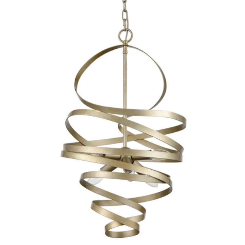 Люстра Metal Curly Ribbon Матовый Шампань Люстра Metal Curly Ribbon Матовый Шампань в Орле | Loft Concept