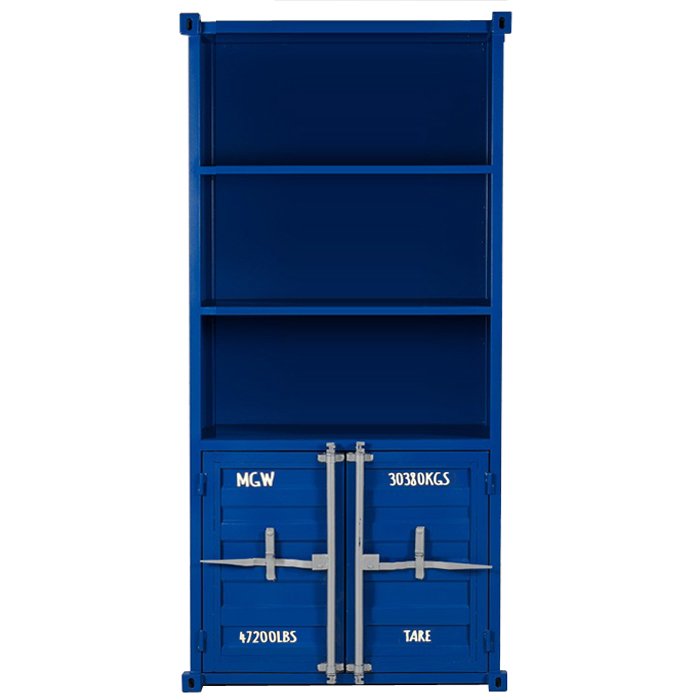 Книжный шкаф Sea Container Bookcase Blue Синий Бирюзовый Зеленый Желтый Оранжевый Красный Белый Серый Черный в Орле | Loft Concept 