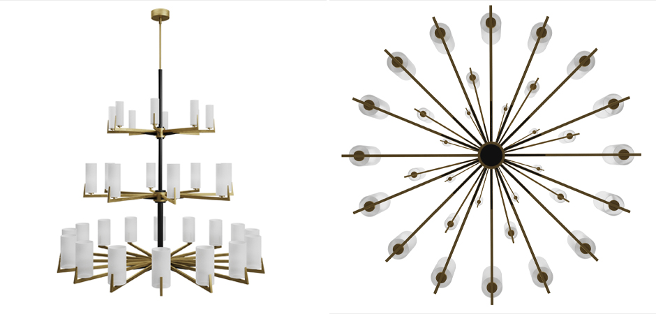 Большая люстра из латуни Brass Candle Большая люстра из латуни Brass Candle - Loft-Concept в Орле