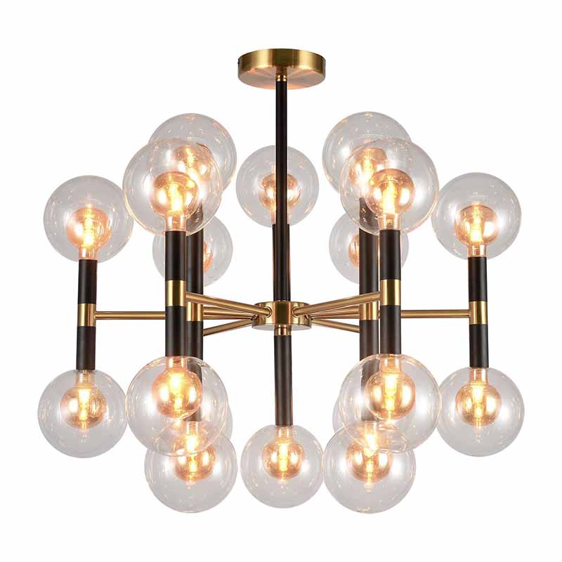 Люстра Danitza Chandelier Gold Черный Золотой Люстра Danitza Chandelier Gold Черный Золотой в Орле | Loft Concept