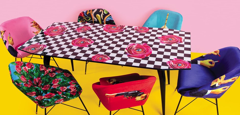 Обеденный стол Seletti Table Roses on check Обеденный стол Seletti Table Roses on check - Loft-Concept в Орле