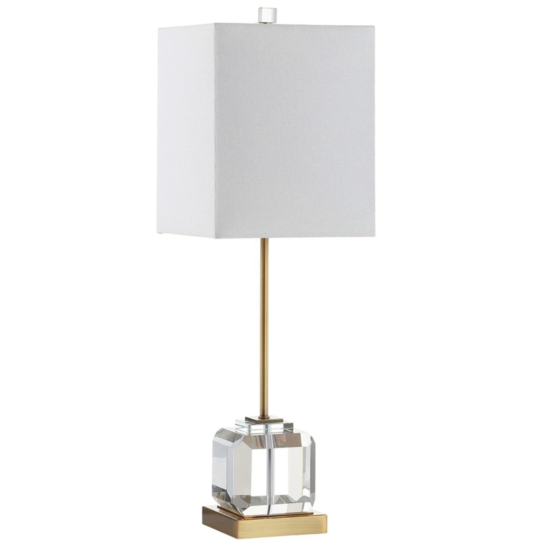 Настольная лампа Orabel Provence Table lamp Белый Прозрачное Стекло Латунь Настольная лампа Orabel Provence Table lamp Белый Прозрачное Стекло Латунь в Орле | Loft Concept