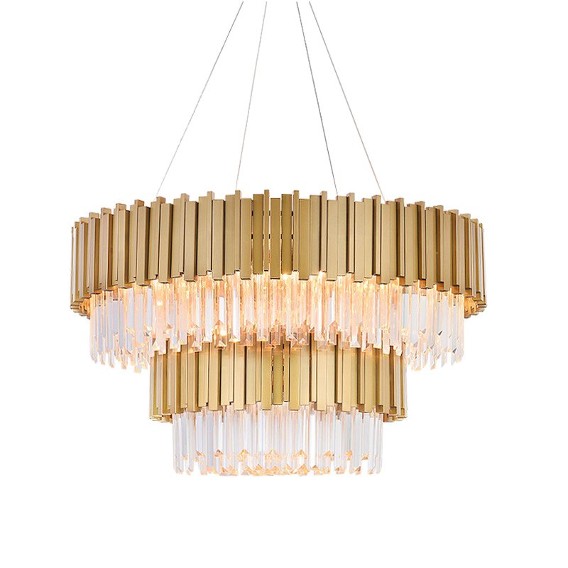 Люстра Empire Double Suspension Латунь Белый Люстра Empire Double Suspension Латунь Белый в Орле | Loft Concept
