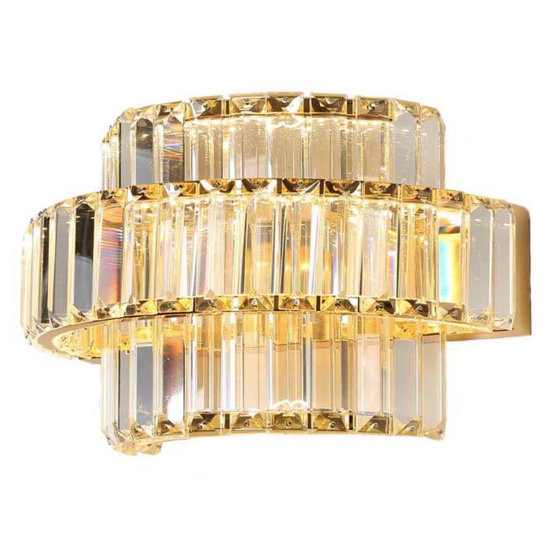 Бра Crystal Shine Linda Gold Wall Lamp B Золотой Прозрачный (Transparent) в Орле | Loft Concept 