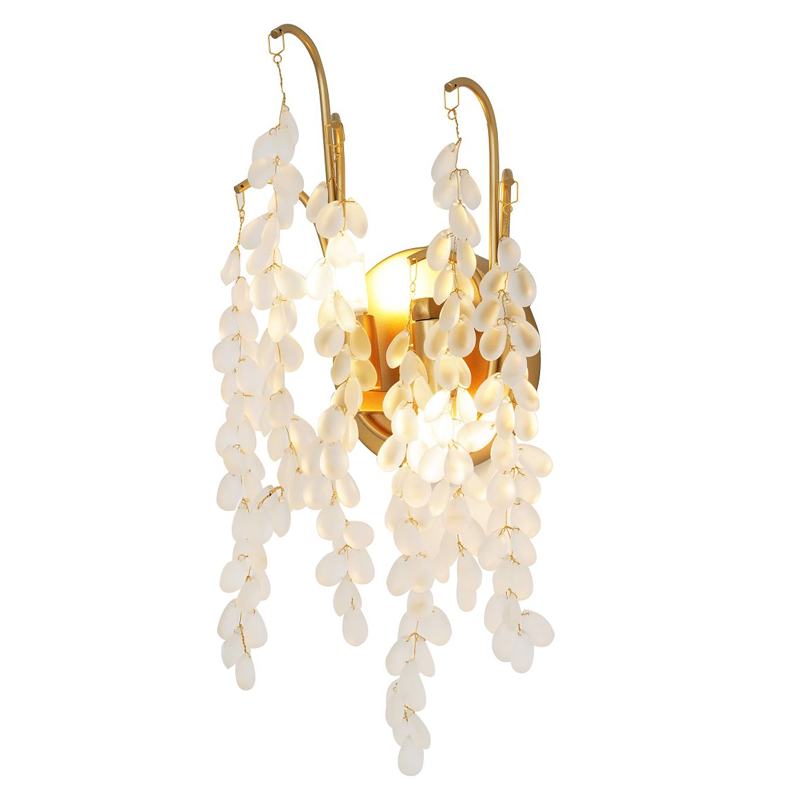 Бра с декором в виде виноградной грозди FAIRYTREE LIGHT Золотой Белый в Орле | Loft Concept 