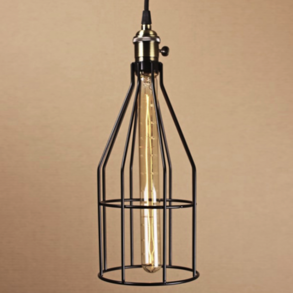 Подвесной светильник Wire Cage Pendant Twix Black Черный Подвесной светильник Wire Cage Pendant Twix Black Черный в Орле | Loft Concept