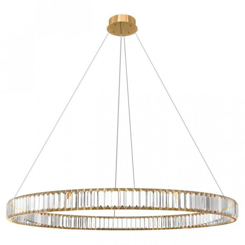 Люстра Crystal Ring Gold диаметр 100 Золотой Прозрачное Стекло в Орле | Loft Concept 