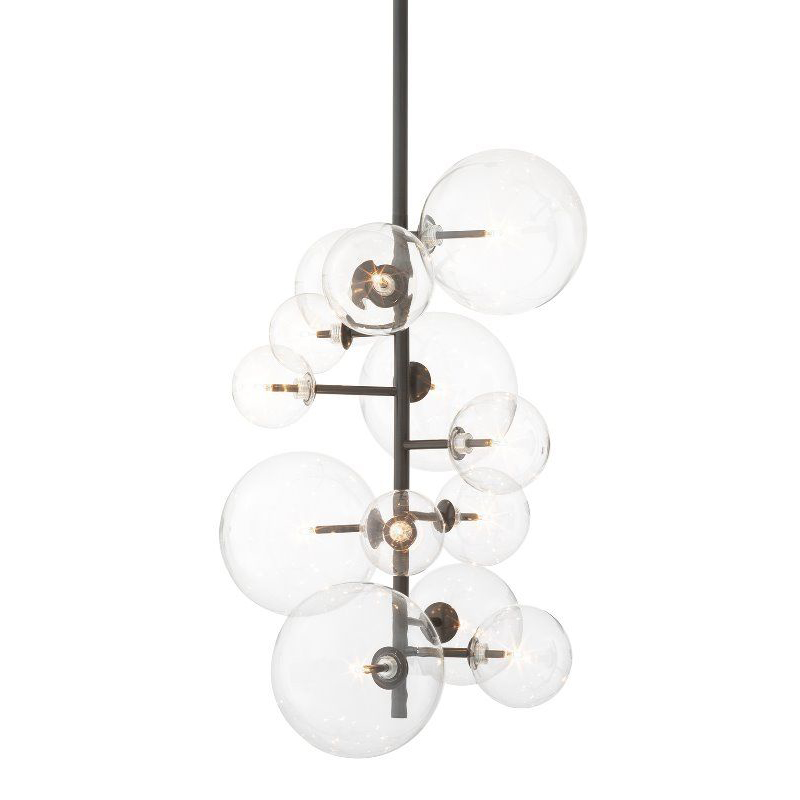 Люстра Eichholtz Chandelier Ezra Bronze Темная бронза Прозрачный Люстра Eichholtz Chandelier Ezra Bronze Темная бронза Прозрачный в Орле | Loft Concept