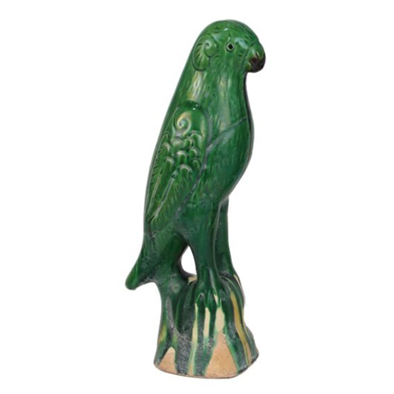 Статуэтка Green Parrot Porcelain Зеленый Статуэтка Green Parrot Porcelain Зеленый в Орле | Loft Concept