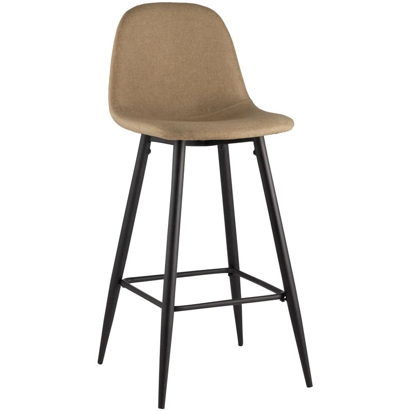 Барный Стул Archie Chair Бежевая Рогожка Бежевый Черный Барный Стул Archie Chair Бежевая Рогожка Бежевый Черный в Орле | Loft Concept