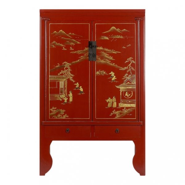 Шкаф Chinese Deep Red Красный Шкаф Chinese Deep Red Красный в Орле | Loft Concept