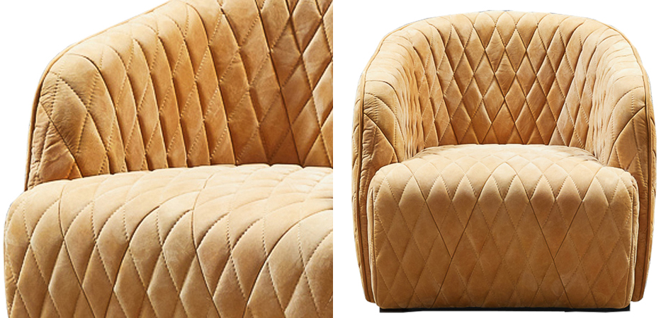 Кресло Rhombuses Upholstery Armchair Milk Caramel Кресло Rhombuses Upholstery Armchair Milk Caramel - Loft-Concept в Орле