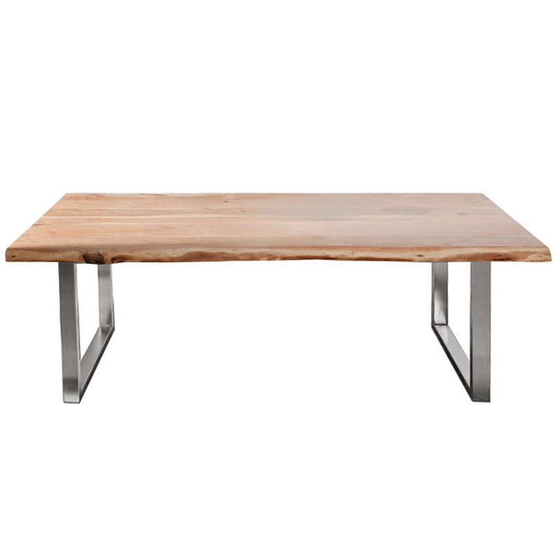 Обеденный стол Brutal Wood Акация Нержавеющая сталь Обеденный стол Brutal Wood Акация Нержавеющая сталь в Орле | Loft Concept