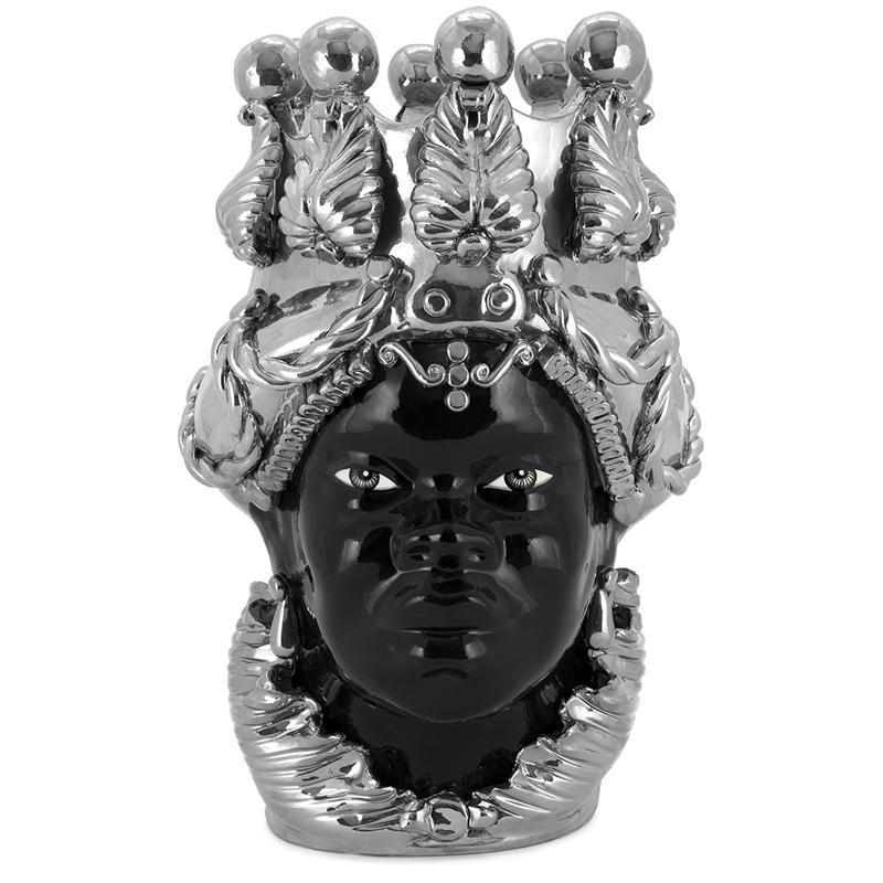 Ваза VASE MORO LADY BIG DREAMS silver Черный Серебряный в Орле | Loft Concept 