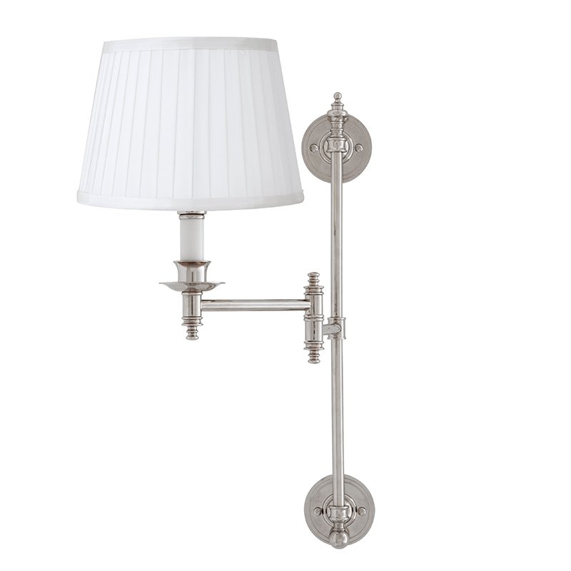 Бра Wall Lamp Indigo Nickel Никель Белый Бра Wall Lamp Indigo Nickel Никель Белый в Орле | Loft Concept