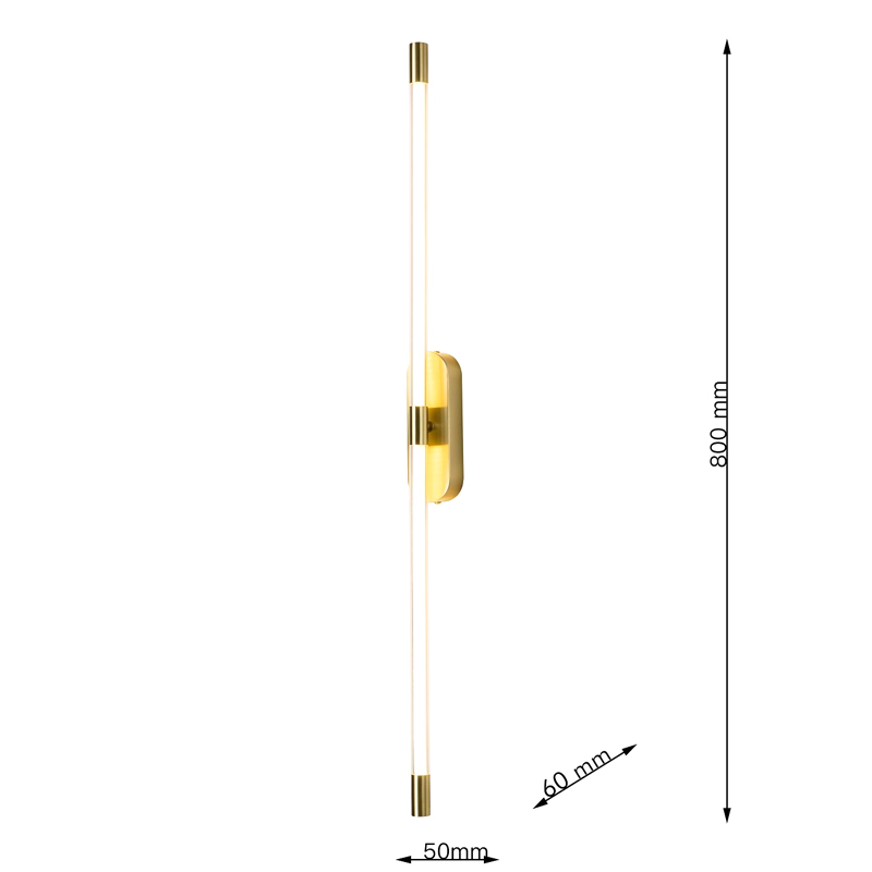 Бра Trumpet tube Double Золотое 80 см Бра Trumpet tube Double Золотое 80 см в Орле