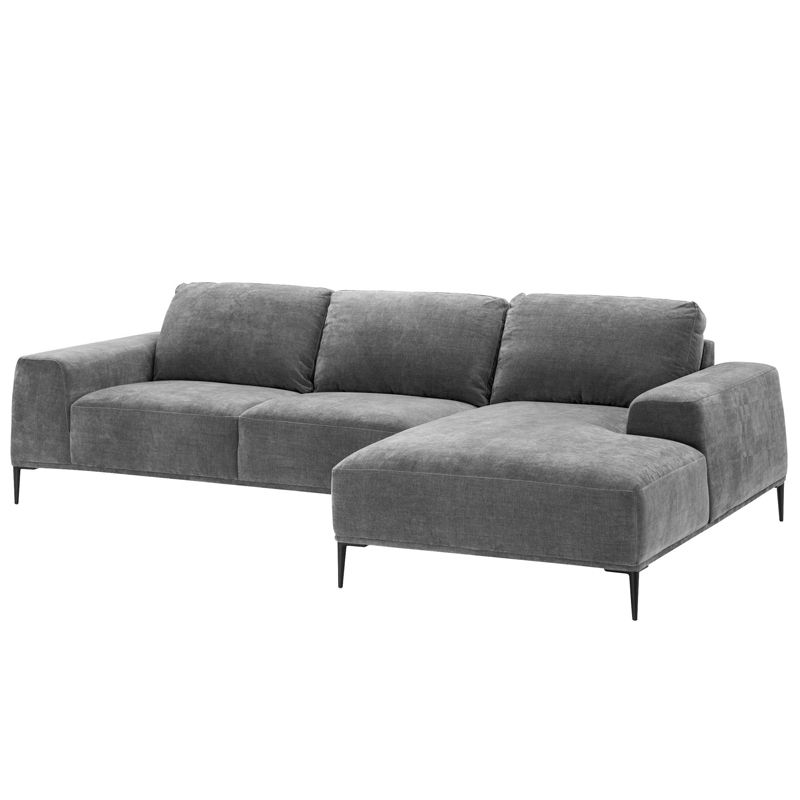 Диван Eichholtz Lounge Sofa Montado grey Серый Черный в Орле | Loft Concept 