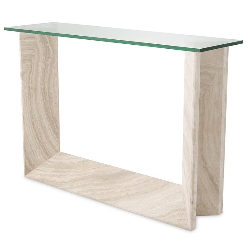 Консоль Eichholtz Console Table Fortuna Песочный Прозрачное Стекло Консоль Eichholtz Console Table Fortuna Песочный Прозрачное Стекло в Орле | Loft Concept