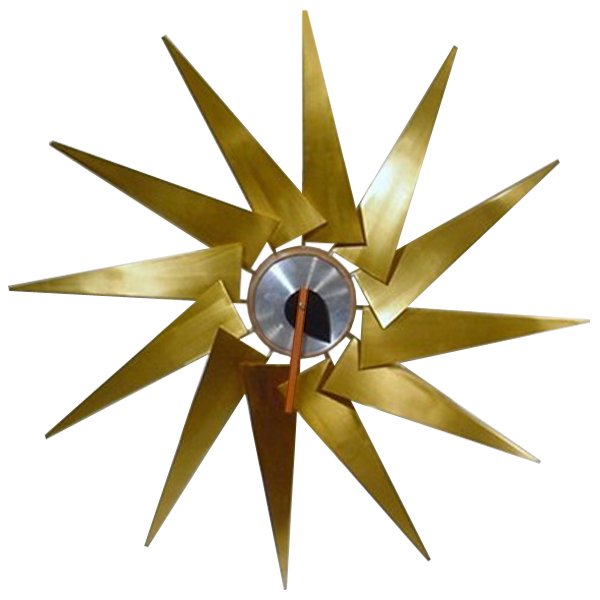 Часы George Nelson Turbine Clock Латунь Часы George Nelson Turbine Clock Латунь в Орле | Loft Concept