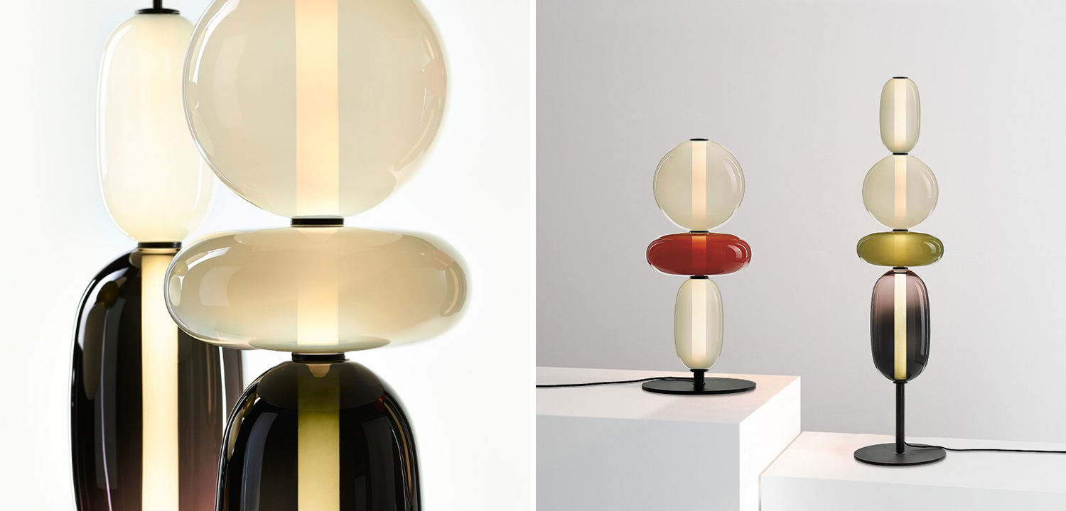 Торшер PEBBLES A в стиле Bomma 160 см - фото