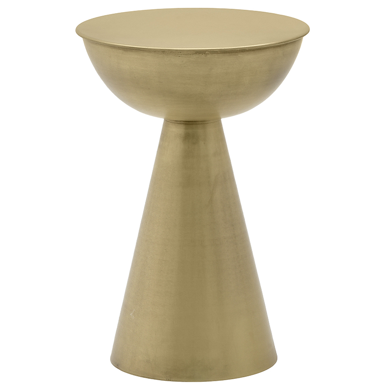 Круглый металлический приставной столик Modern Caldron Metal Side Table Золотой Круглый металлический приставной столик Modern Caldron Metal Side Table Золотой в Орле | Loft Concept