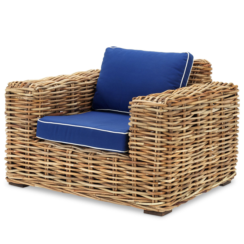 Кресло Eichholtz Chair Foster Древесина Синий Кресло Eichholtz Chair Foster Древесина Синий в Орле | Loft Concept