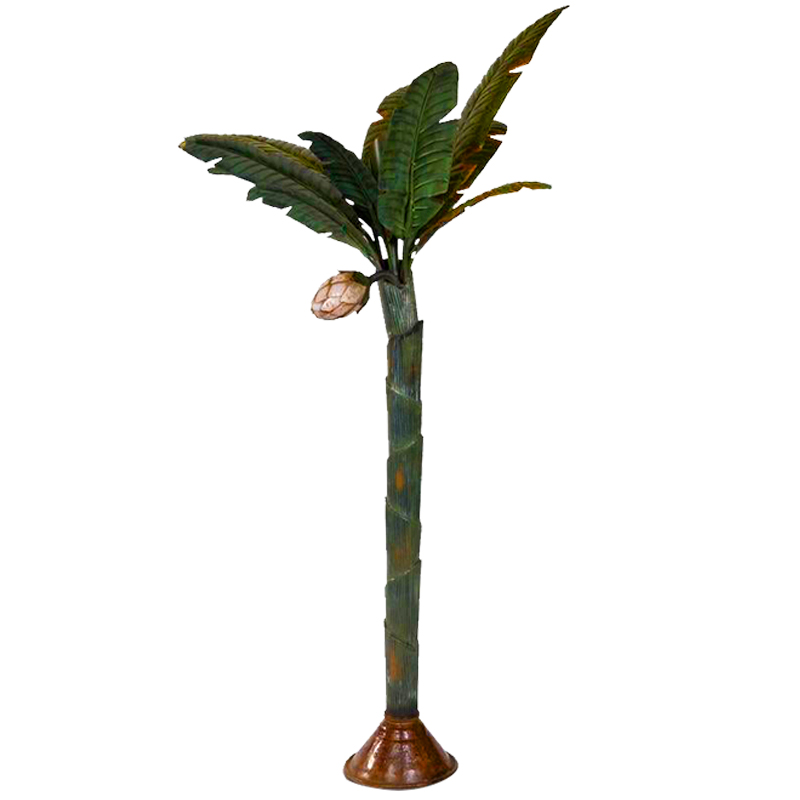 Торшер Дизайнерский Зеленый Банан Painted Metal Sculpture of Palm or Banana Tree and Flower Искусственная бурая ржавчина Зеленый Торшер Дизайнерский Зеленый Банан Painted Metal Sculpture of Palm or Banana Tree and Flower Искусственная бурая ржавчина Зеленый в Орле | Loft Concept