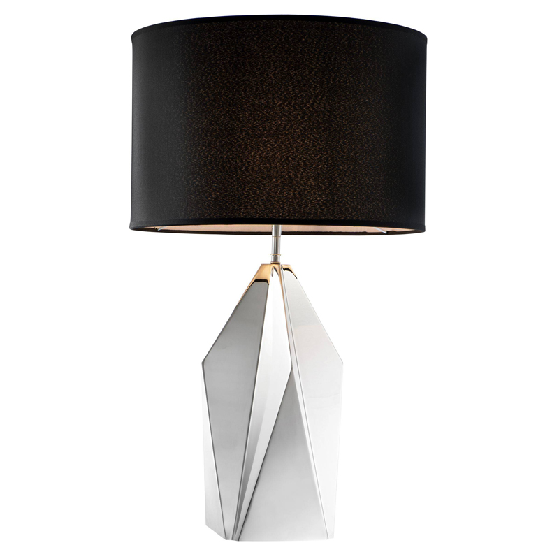 Настольная лампа Eichholtz Table Lamp Setai Nickel Никель Черный Настольная лампа Eichholtz Table Lamp Setai Nickel Никель Черный в Орле | Loft Concept