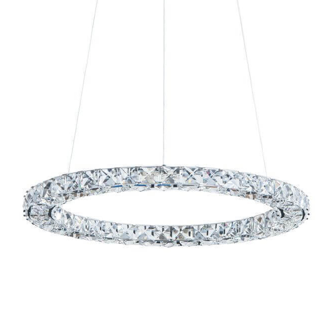 Люстра Crystal Ring Хром Прозрачный в Орле | Loft Concept 