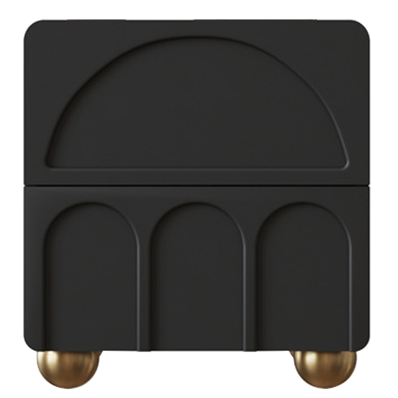 Тумба Arch Nightstand Black Черный Золотой Тумба Arch Nightstand Black Черный Золотой в Орле | Loft Concept