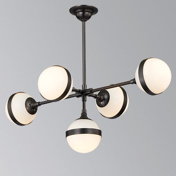 Люстра Peggy Futura lamp V Hangar Design Черный Молочный в Орле | Loft Concept 