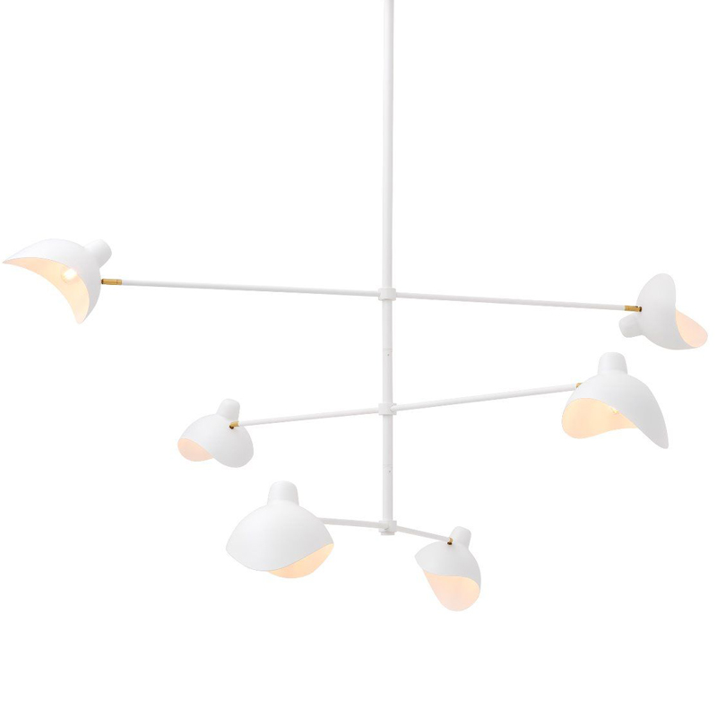 Люстра Eichholtz Chandelier Vince White Латунь Античная полированная Белый Люстра Eichholtz Chandelier Vince White Латунь Античная полированная Белый в Орле | Loft Concept