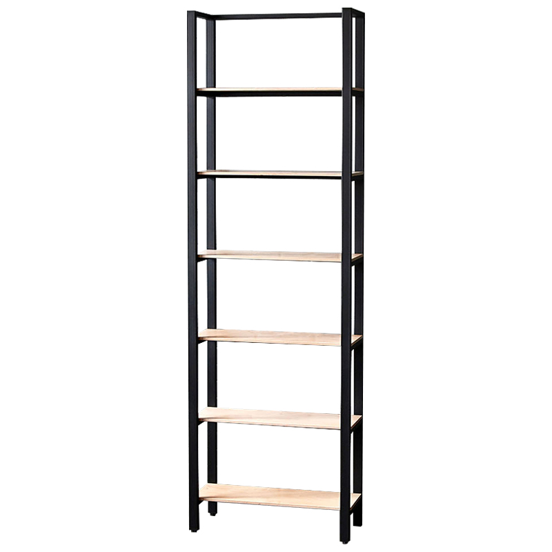 Стеллаж Webster Industrial Metal Rust Rack Черный Древесина Стеллаж Webster Industrial Metal Rust Rack Черный Древесина в Орле | Loft Concept
