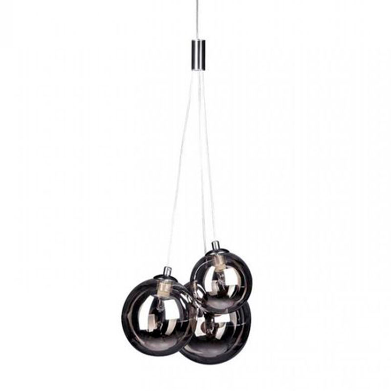 Люстра Multi Ball Black Серебряный Прозрачный черный Люстра Multi Ball Black Серебряный Прозрачный черный в Орле | Loft Concept