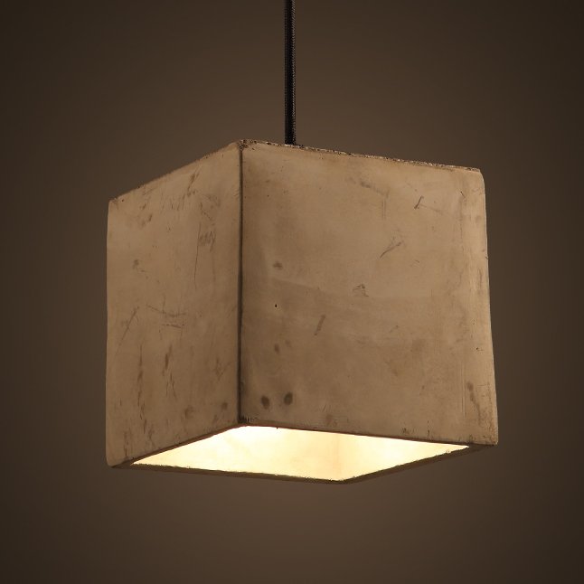 Подвесной светильник Art Concrete Cub Подвесной светильник Art Concrete Cub в Орле | Loft Concept