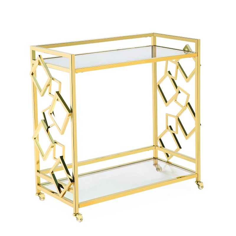 Приставной стол Serving Table gold Глянцевое золото Приставной стол Serving Table gold Глянцевое золото в Орле | Loft Concept