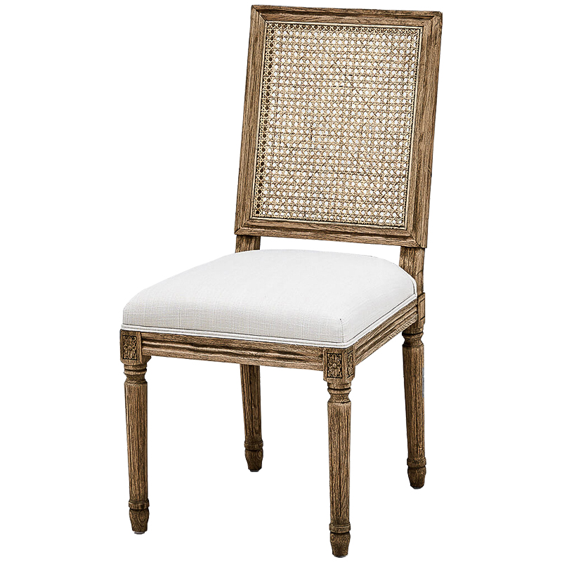 Стул French Provence Rattan Beige Stool Коричневый Бежевый Стул French Provence Rattan Beige Stool Коричневый Бежевый в Орле | Loft Concept