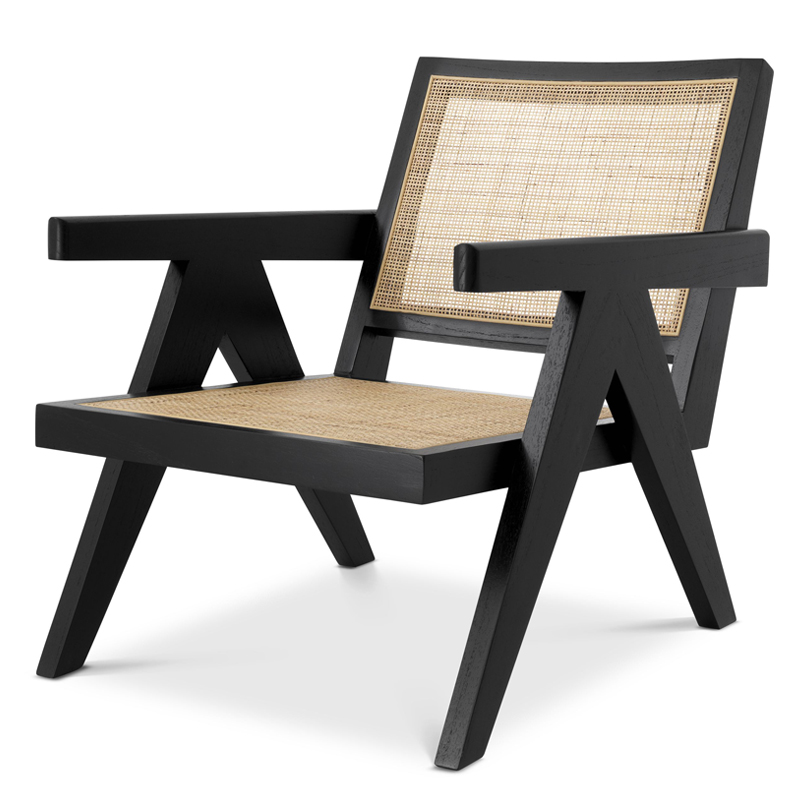 Кресло Eichholtz Chair Aristide black Черный Бежевый Кресло Eichholtz Chair Aristide black Черный Бежевый в Орле | Loft Concept