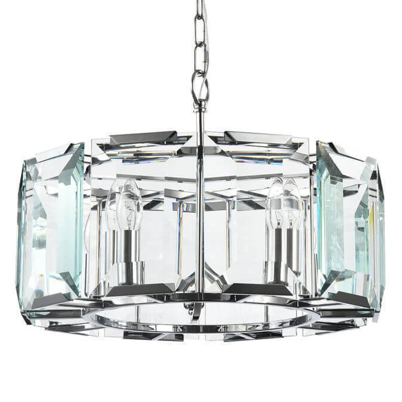 Люстра Lari Harlow Crystal Round Chandelier chrome 5 Хром в Орле | Loft Concept 