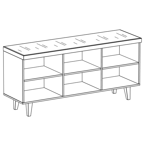Длинная тумба с зеркальным декором Arden Cabinet Длинная тумба с зеркальным декором Arden Cabinet в Орле