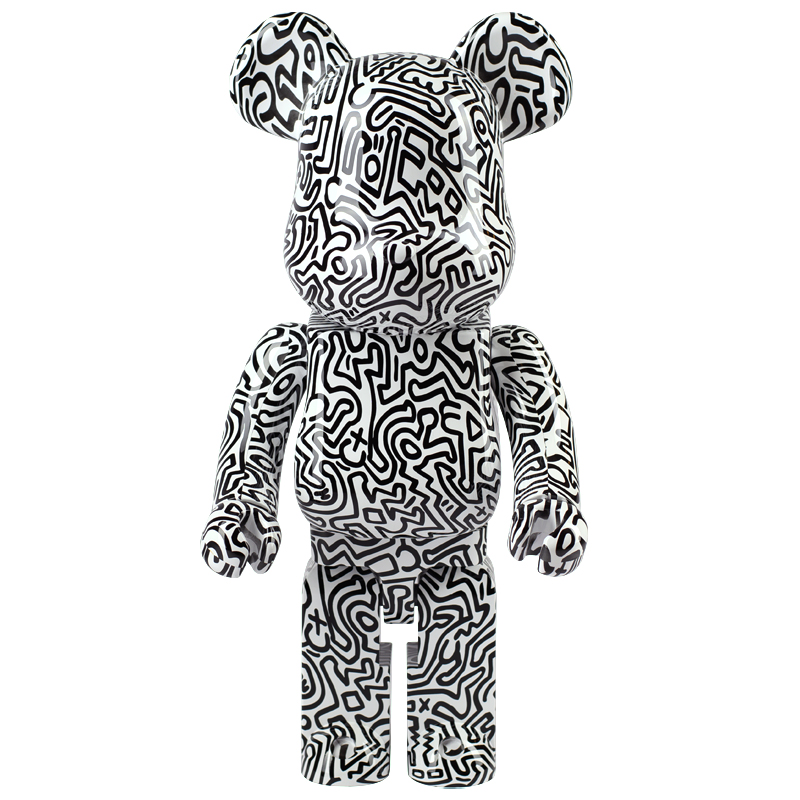 Статуэтка Bearbrick Keith Haring Ver. 4 Черно-белый Статуэтка Bearbrick Keith Haring Ver. 4 Черно-белый в Орле | Loft Concept