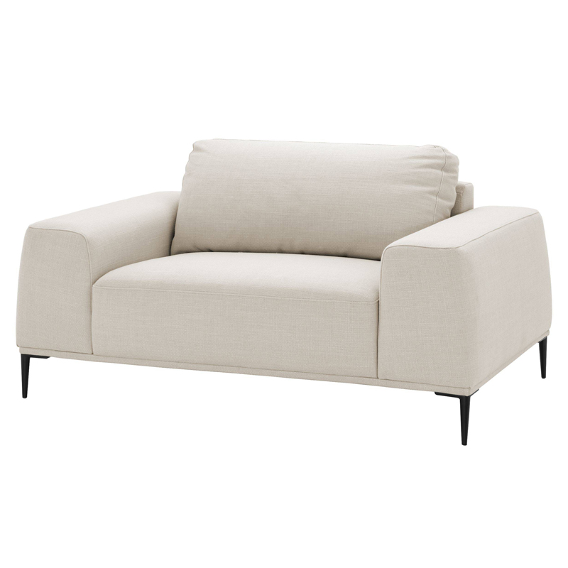 Кресло Eichholtz Loveseat Montado natural Молочный Черный Кресло Eichholtz Loveseat Montado natural Молочный Черный в Орле | Loft Concept