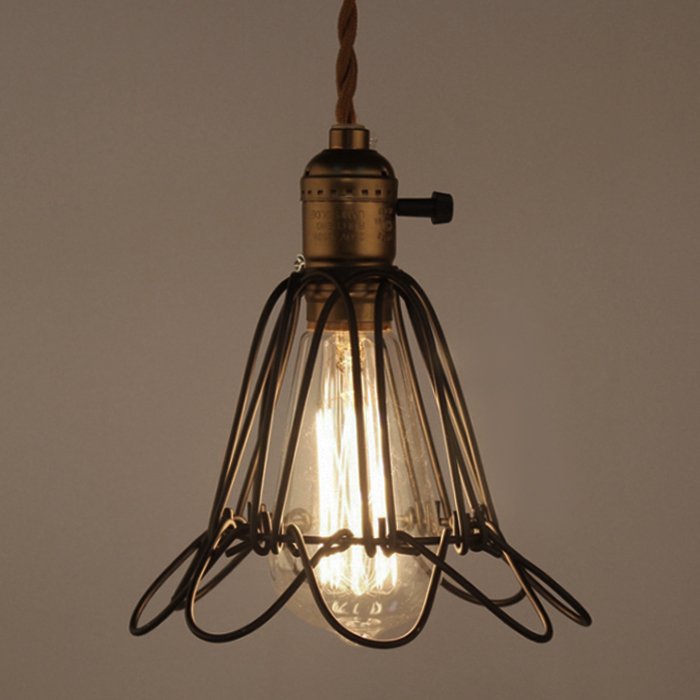 Подвесной светильник Loft Industry Cage Pendant Бронза в Орле | Loft Concept 