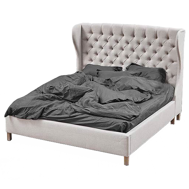 Кровать Aivengo Bed Light Gray Светло-серый в Орле | Loft Concept 
