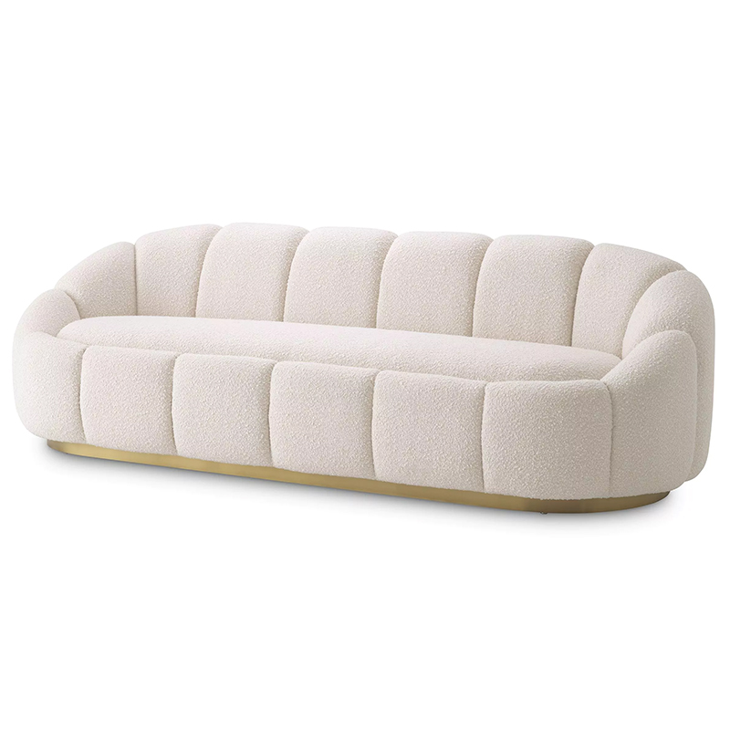 Диван Eichholtz Sofa Inger Boucle Cream Белый Латунь Диван Eichholtz Sofa Inger Boucle Cream Белый Латунь в Орле | Loft Concept
