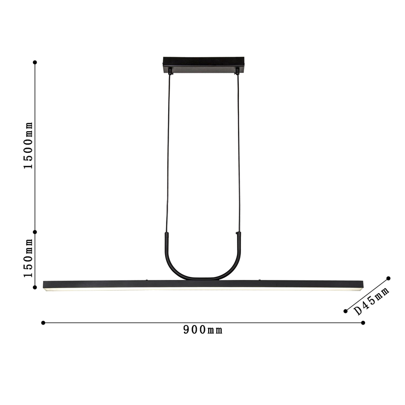Минималистичная черная люстра Trumpet tube Минималистичная черная люстра Trumpet tube в Орле