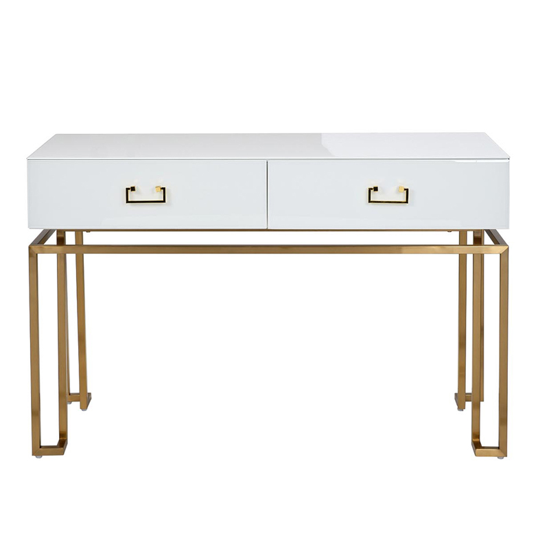 Консоль Magnum Console White Белый матовое золото Консоль Magnum Console White Белый матовое золото в Орле | Loft Concept