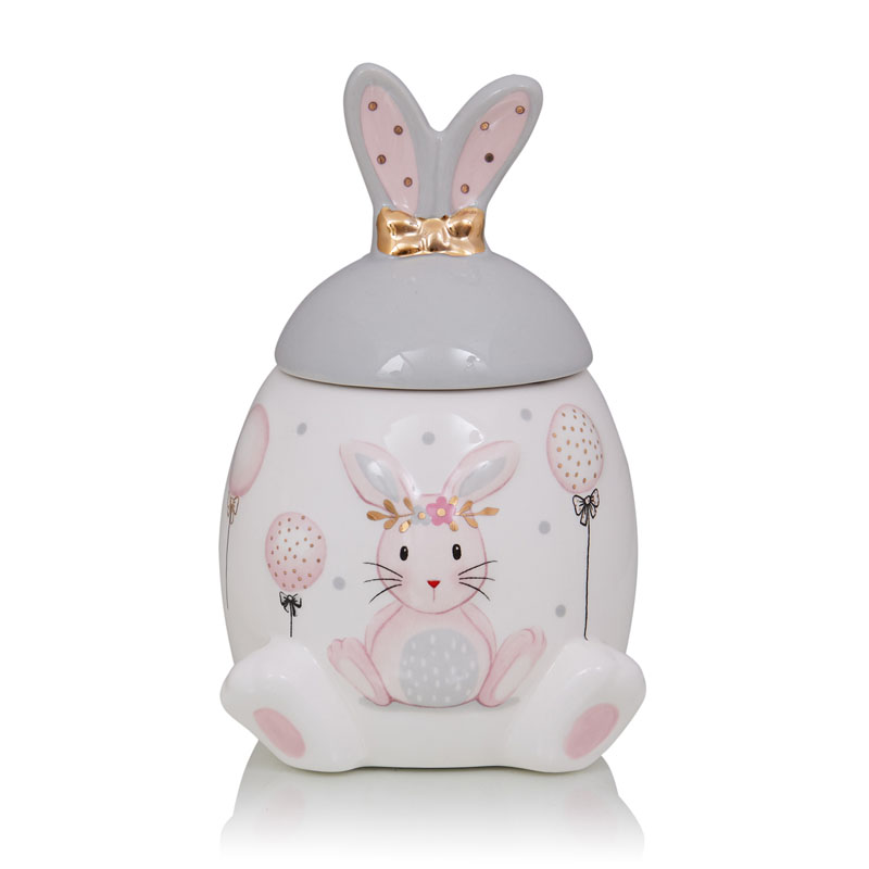 Ваза Kids Vase Bunny I Розовый пастельный Серый Ваза Kids Vase Bunny I Розовый пастельный Серый в Орле | Loft Concept