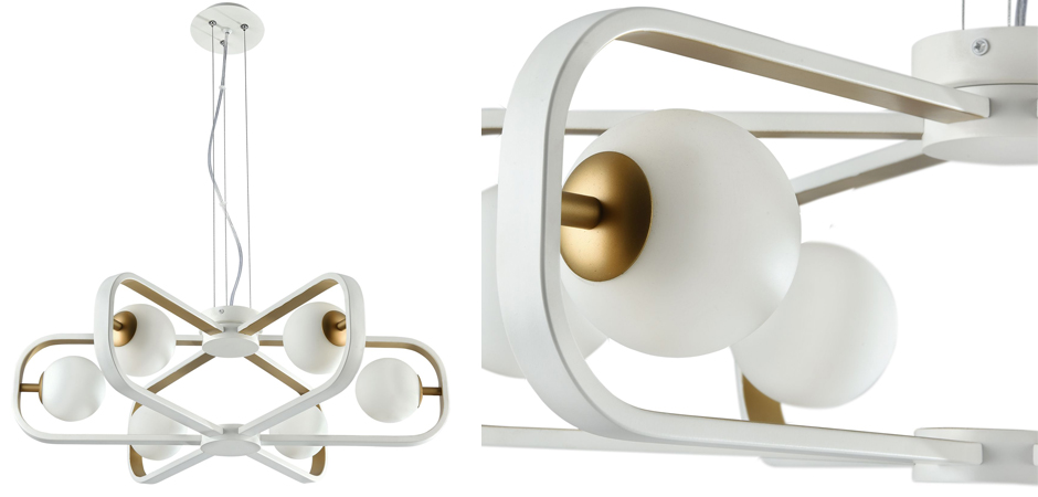 Люстра Michele Ball Chandelier Gold 6 Люстра Michele Ball Chandelier Gold 6 - Loft-Concept в Орле